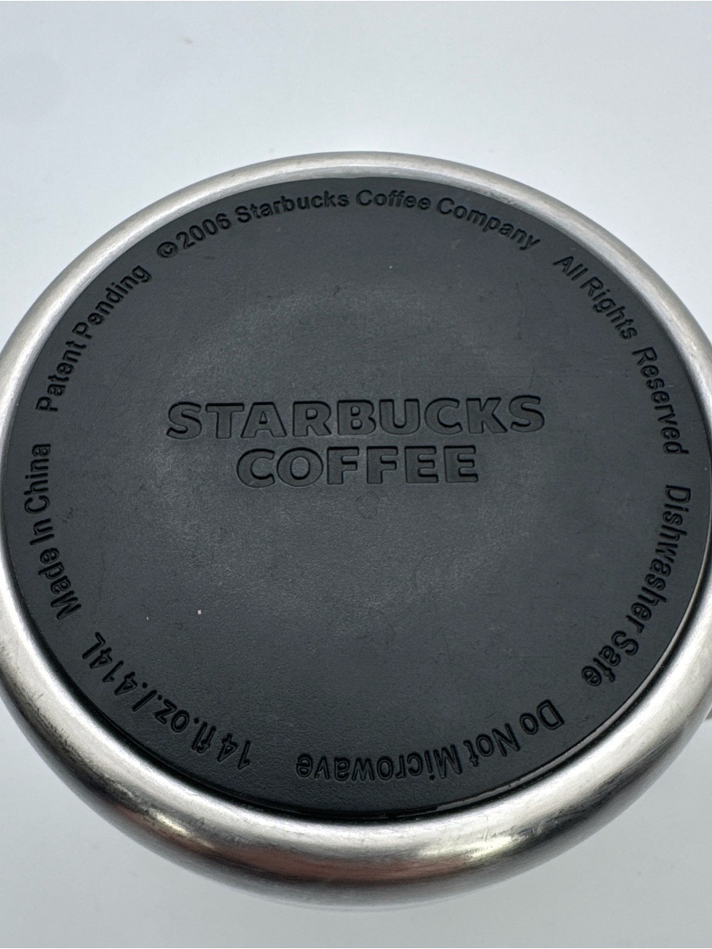 Starbucks 2006 14 oz Travel Mug Ceramic Stainless Steel Bottom - Picture 8 of 8